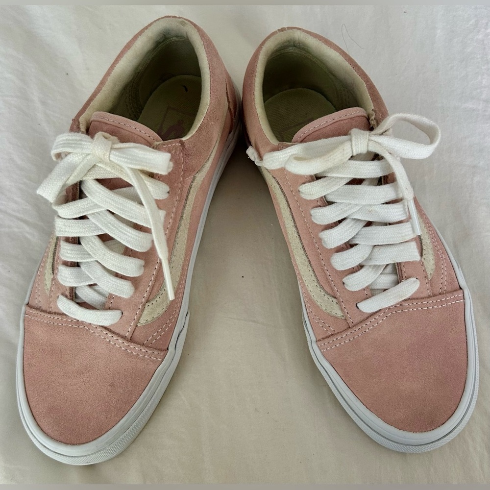 VANS Old Skool Pink Suede Women's Sneakers - Picture 6 of 11
